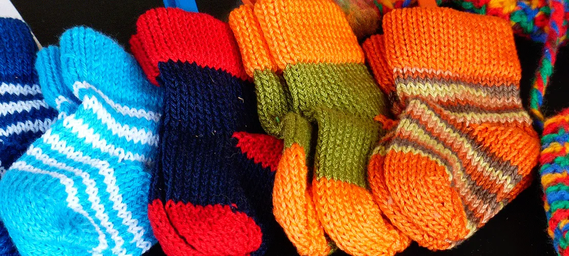 Вязание носков на 5-ти спицах